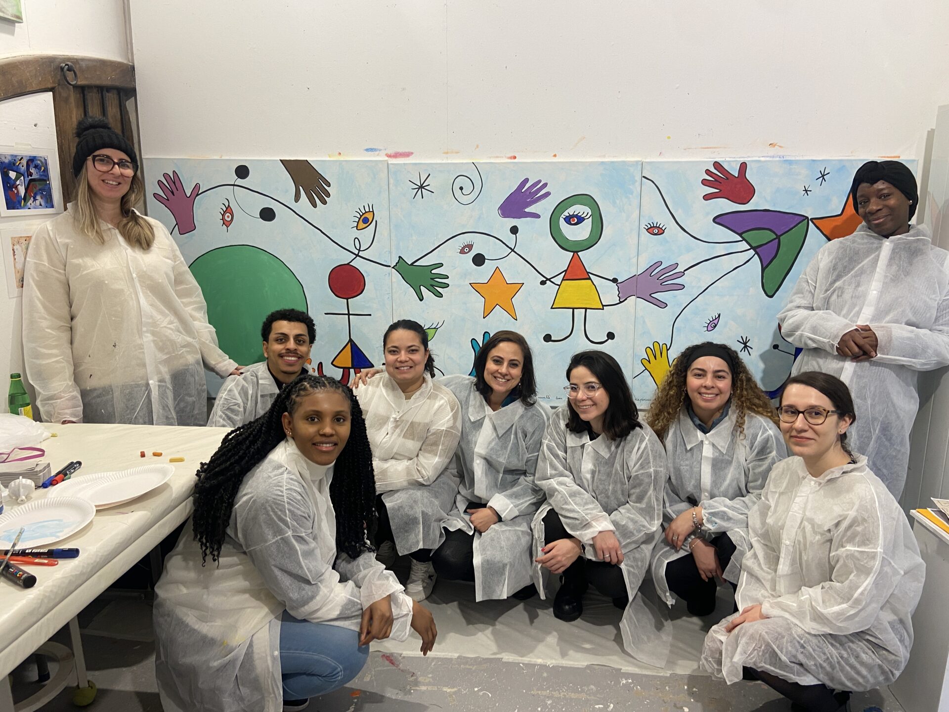 fresque peinture, peinture fresque, atelier peinture entreprise