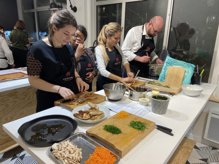 Pépite Paris - cours de cuisine Menu de chef